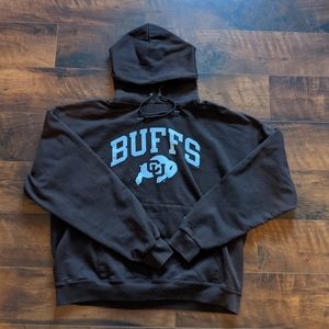 Brown CU Buffs pull over hoodie